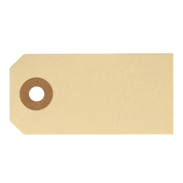 1000 stk Manila mrker natur, 60x120mm