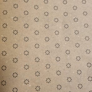Gift wrap, brown kraft w/small dots, 50cm x 100m