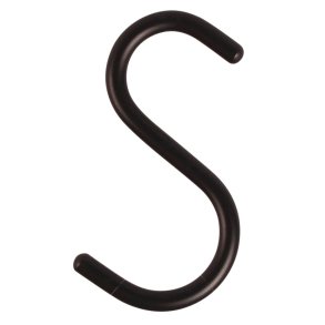 10 stk S-krog 11cm, sort