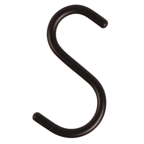 10 stk S-krog 11cm, sort