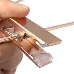 100 stk Roseguld bjle 42cm m/stang og clips 