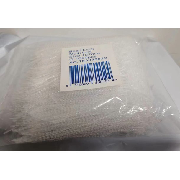 Secur a tie, bead lock 127mm  "Taggie"  1000 stk