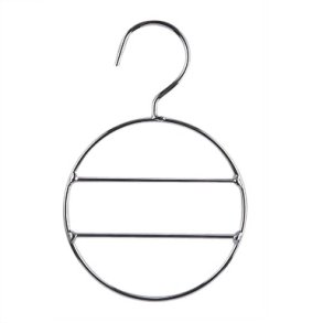 10 stk Trkldering i chrom med fast krog (17052)