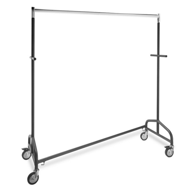 Kraftigt lagerstativ 143x155cm mat sort m/chrom top, "Z" stativ