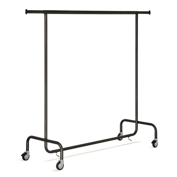 Tjstativ 143x150cm sort, fast hjde og justerbar bredde