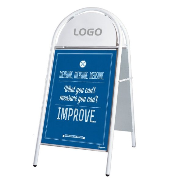 Gadeskilt 60x84cm Expo Gotik, fs i 3 farver (Model 100)