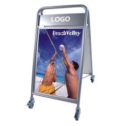 Gadeskilt 60x84cm Expo Sign Lux med logoplade (Model 108)