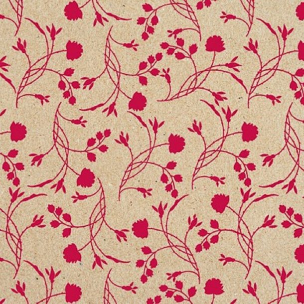 Gift wrap Erba Fuchsia W:50cm, 200 METERS PER ROLL