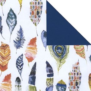 Gavepapir to-sidet 50cm bred, 200 METER PR RULLE