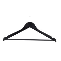 50 pcs Wooden anti-theft hotel hanger 44,5cm with trouser bar