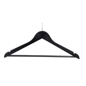 50 pcs Wooden anti-theft hotel hanger 44,5cm with trouser bar