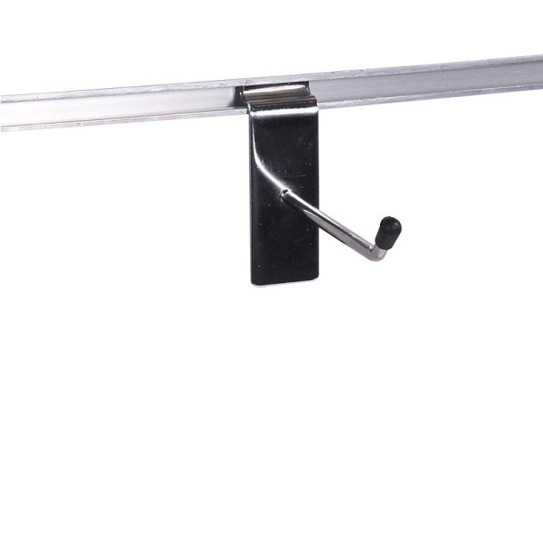 10 stk Varekrog til rillepanel 10cm, chrom