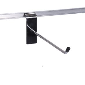 10 stk Varekrog til rillepanel 20cm, chrom