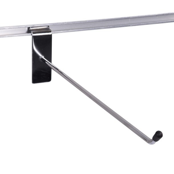 10 stk Varekrog til rillepanel 30cm, chrom