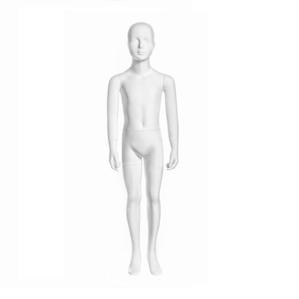 Drenge mannequin, mat hvid