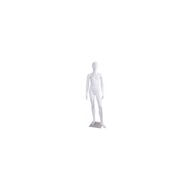 Teenage pige mannequin, mat hvid (ANNA)