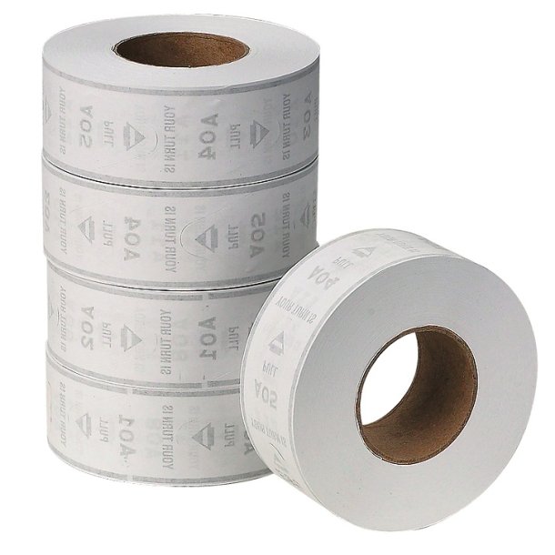 Billetter til K dispenser, 2000stk/rulle