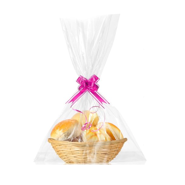 100 stk Cellofanpose flad, klar 20x40cm