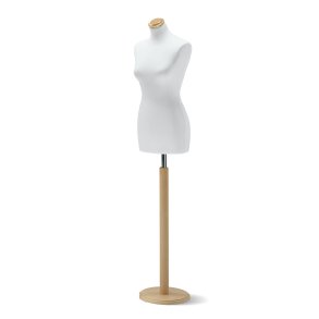 Damegine med rund fod og flad top, fs i 3 farver