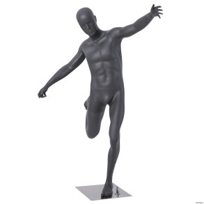 Herre mannequin fodboldspiller, mrkegr (Max)