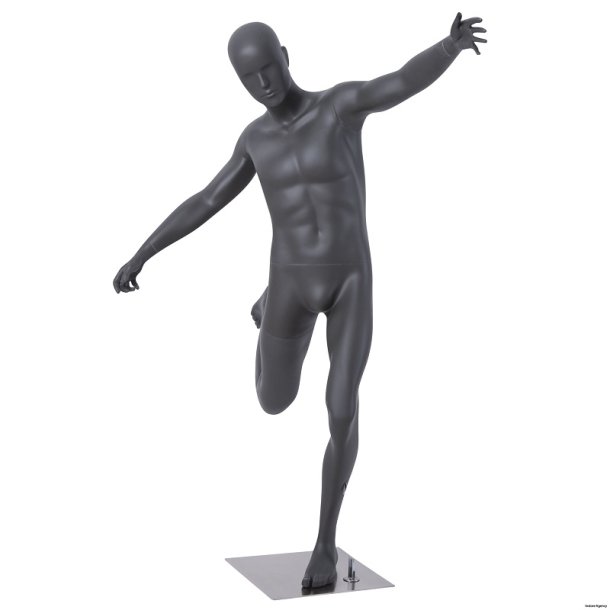 Herre mannequin fodboldspiller, mrkegr (Max)