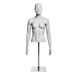 Mannequin torso, dame mat sort eller hvid (SIF)