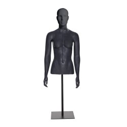 Mannequin torso, dame mat sort eller hvid (SIF)