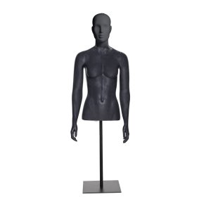 Mannequin torso, dame mat sort eller hvid (SIF)