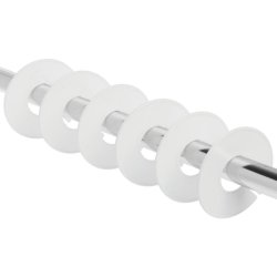 10 stk Strrelsesskiller rund hvid u/tekst