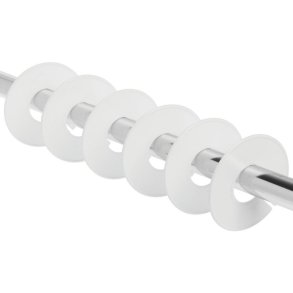 10 stk Strrelsesskiller rund hvid u/tekst