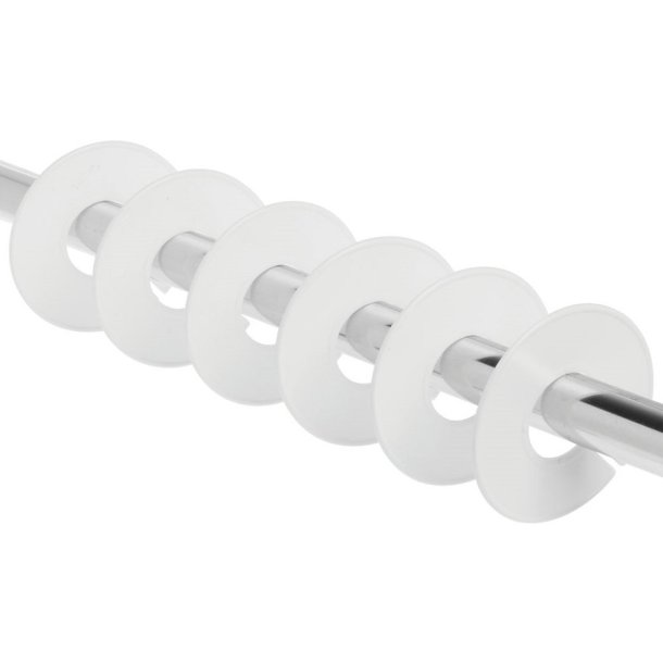 10 stk Strrelsesskiller rund hvid u/tekst