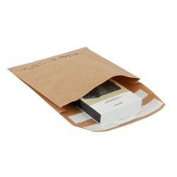 100 stk E-handelspose brun FSC papir, 230x220/40mm